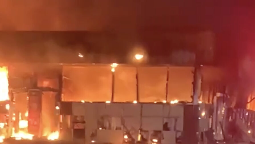 В Невинномысске Ставропольского края произошел крупный пожар